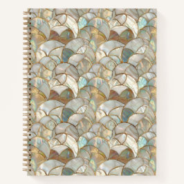 Mutter von Pearl Gold Accent Mosaic Style Notizbuch