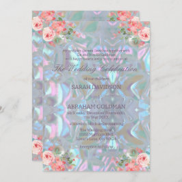 Mutter von Pearl Iridescent Elegant Wedding Einladung