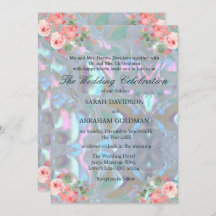 Mutter von Pearl Iridescent Elegant Wedding Invita