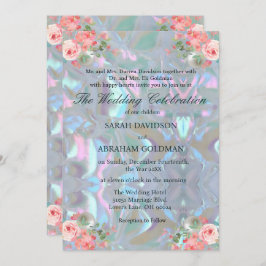 Mutter von Pearl Iridescent Elegant Wedding Invita Einladung