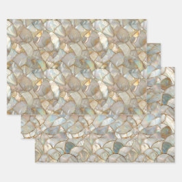Mutter von Pearl Mosaic Wrapping Paper Sheet Set Geschenkpapier Set