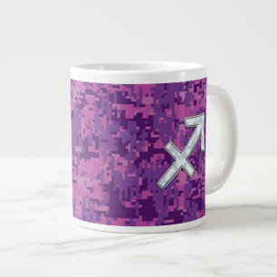 Mutter von Pearl Sagittarius Symbol Fuchsia Camouf Jumbo-Tasse