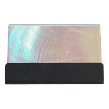 Mutter von Pearl Seashell Desk Business Card Holde