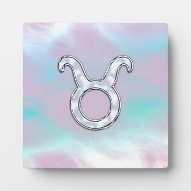 Mutter von Pearl Taurus Zodiac Astrologie Fotoplatte (Vorderseite)