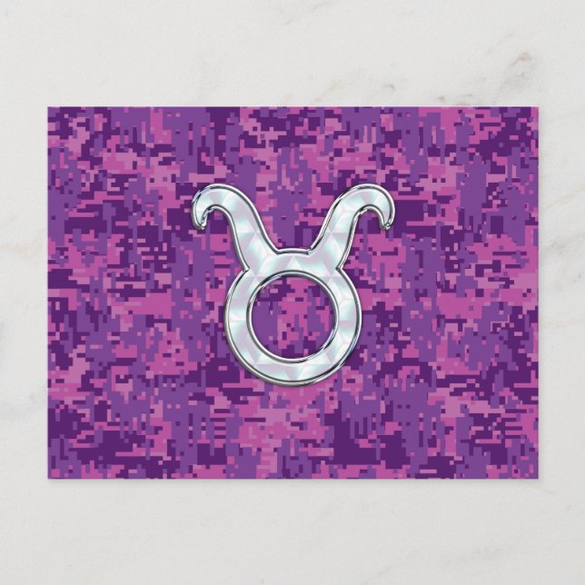 Mutter von Pearl Taurus Zodiac Sign auf der digita Postkarte (Vorderseite)