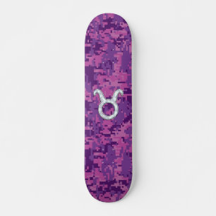 Mutter von Pearl Taurus Zodiac Sign auf der digita Skateboard