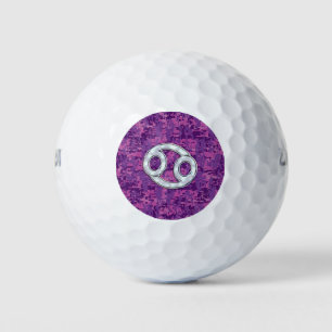 Mutter von Perlkrebs Zodiac Sign auf digitale Camo Golfball