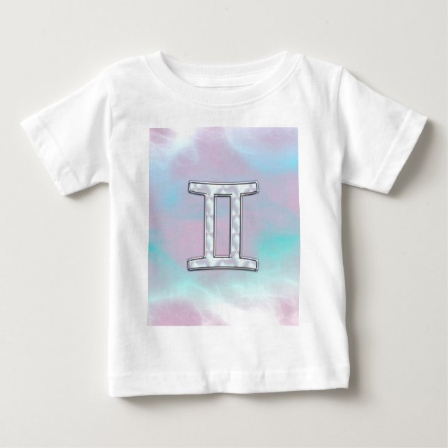 Mutter von Perlstil Gemini Zeichen Baby T-shirt (Vorderseite)