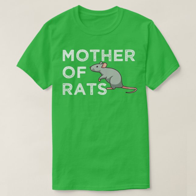 Mutter von Ratten T-Shirt (Design vorne)