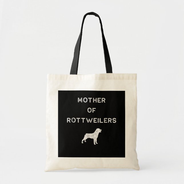 Mutter von Rotweilern Tragetasche (Vorne)