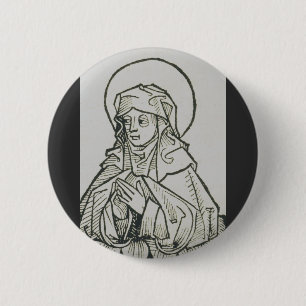 Mutter von Saint Monica, Augustine, Hippo Button