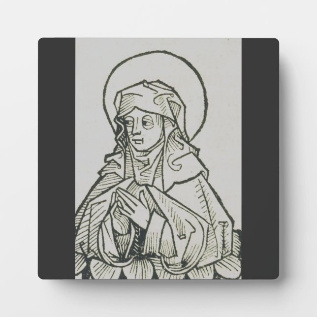 Mutter von Saint Monica, Augustine, Hippo Fotoplatte (Vorderseite)