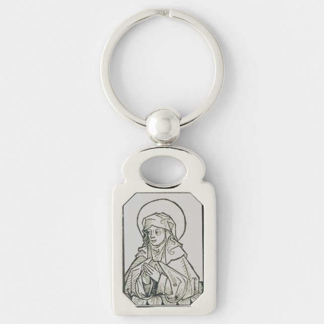 Mutter von Saint Monica, Augustine, Hippo Schlüsselanhänger (Vorderseite)