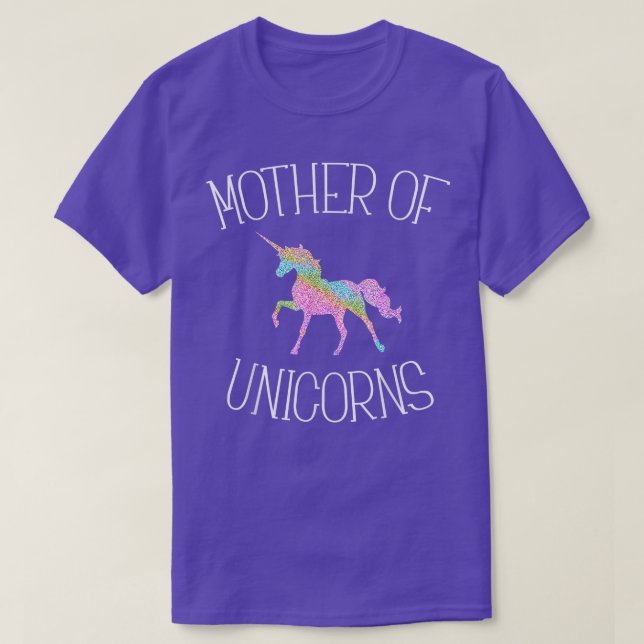 Mutter von Unicorns T T-Shirt (Design vorne)