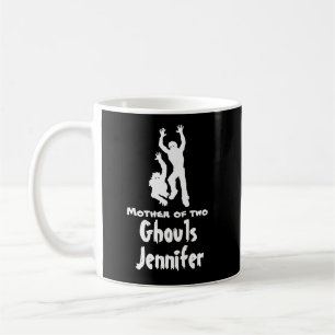 Mutter von zwei Ghouls Funny Mama Halloween Tasse