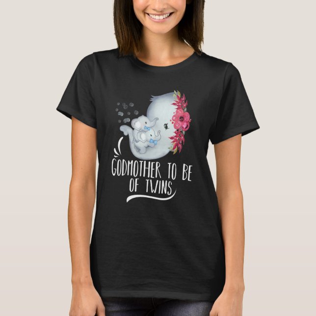 Mutter von zwei Kindern sein, zwei Baby Boys Eleph T-Shirt (Vorderseite)