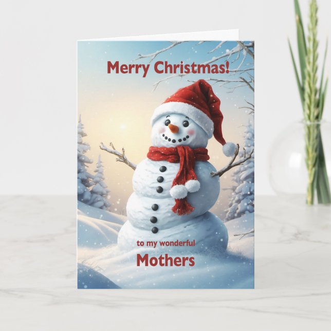 Mütter Weihnachten Snowman (Vorderseite)