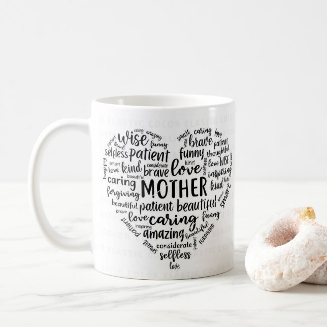 Mutter Welt Wolke Kaffeetasse - Schön, fürsorglich (Mit Donut)