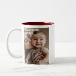 Mutter zart Kiss Zweifarbige Tasse