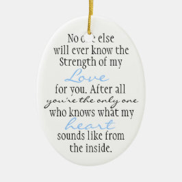 Mutter-Zitat Keramik Ornament