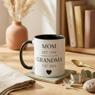 Mutter zu Oma Est-Jahr Familienreise-Design Tasse