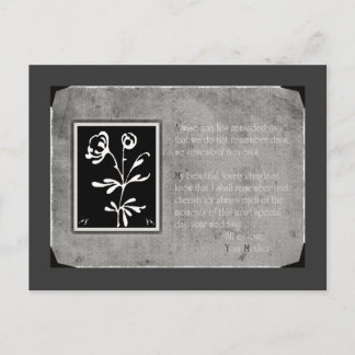 Mutter zur Postkarte der Tochter