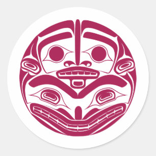 'Mutterbär' Runder Aufkleber