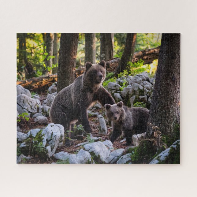 Mutterbär und -keule Slowenien Puzzle (Horizontal)