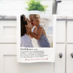 Mutterdefinition | Modernes Minimales Foto Handtuc Geschirrtuch<br><div class="desc">Dieses einfache und süße Handtuch hat die Definition einer Mutter in trendigen, modernen Schriften mit charmanten Herzen und einem Ort für Namen. Alle Farben können individuell angepasst werden. Minimal eine Fotovorlage für ein Geschenk, das jeder Liebe würde. Muttertag ist die perfekte Gelegenheit, allen Müttern in unserem Leben zu zeigen, wie...</div>