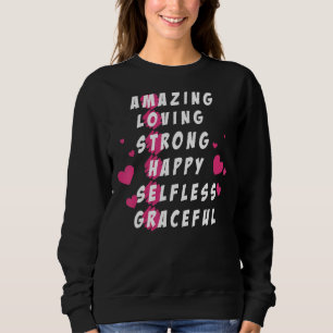 Mutterdefinition Phantastisch Liebend starke glück Sweatshirt