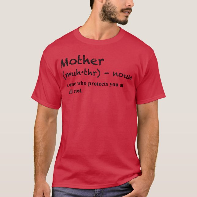 Mutterdefinition Unique Gift Retro T-Shirt (Vorderseite)