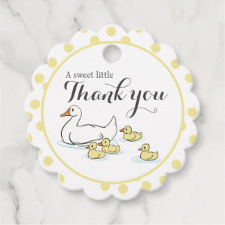 Mutterduck und Duckling Baby Duwer Fevor Tags Geschenkanhänger