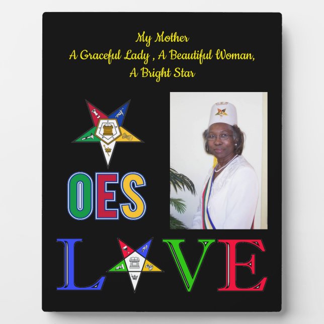 MutterEastern Star-Foto Fotoplatte (Vorderseite)