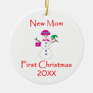 Mutteren-erstes Weihnachten Keramikornament
