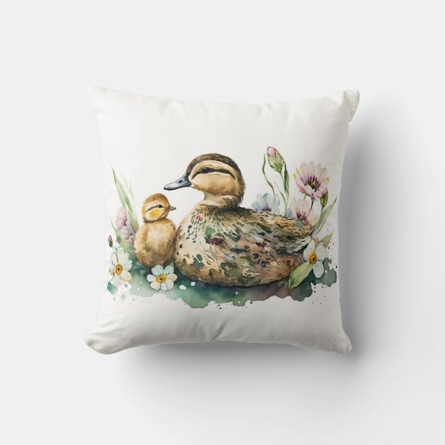 Mutterente und Duckwasser Kissen (Vorderseite)