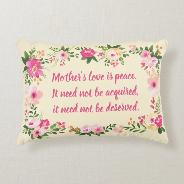 Mutterfarben-Liebe Dekokissen (Vorderseite)