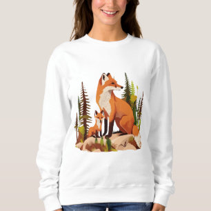 Mutterfuchs und -kit sweatshirt