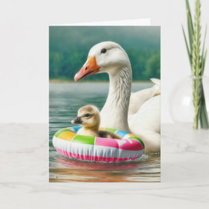 Muttergans mit Gosling Karte