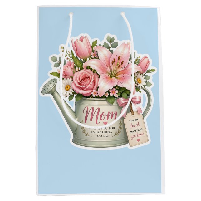 Muttergarten Blumen Mittlere Geschenktüte (Vorderseite)