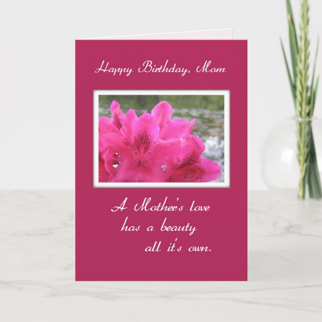 Müttergeburtstag Karte (Vorderseite)