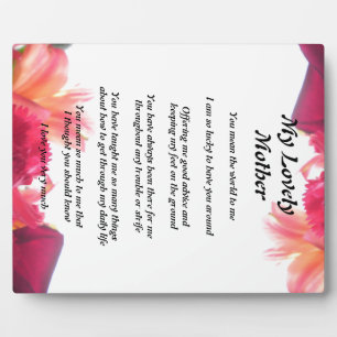 Muttergedicht Fotoplatte