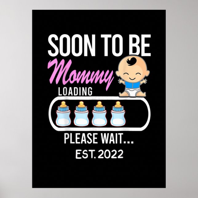 Muttergeschenk | Bald wird Mommy 2022 Poster (Vorne)