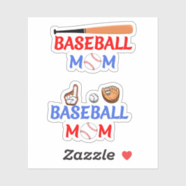Muttergeschenk, Baseball-Mama-Aufkleber Aufkleber