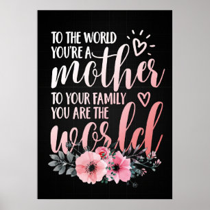 Muttergeschenk für meine Mutter Poster
