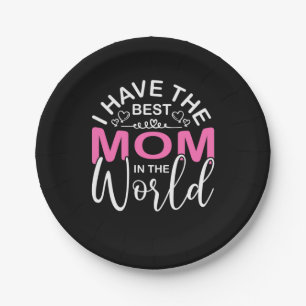 Muttergeschenk habe ich die beste Mama Pappteller