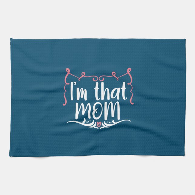 Muttergeschenk Ich bin diese Mama Geschirrtuch (Horizontal)