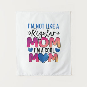 Muttergeschenk Ich bin eine Coole Mama Wandteppich