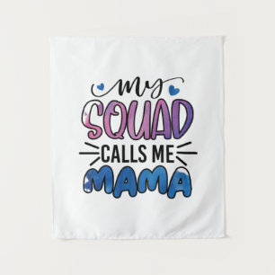 Muttergeschenk Meine Gruppe nennt mich Mama Wandteppich