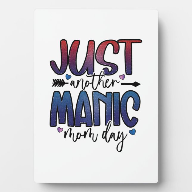 Muttergeschenk nur ein weiterer Mama Tag Fotoplatte (Vorderseite)