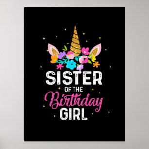 Muttergeschenk Schwester des Geburtstags Poster